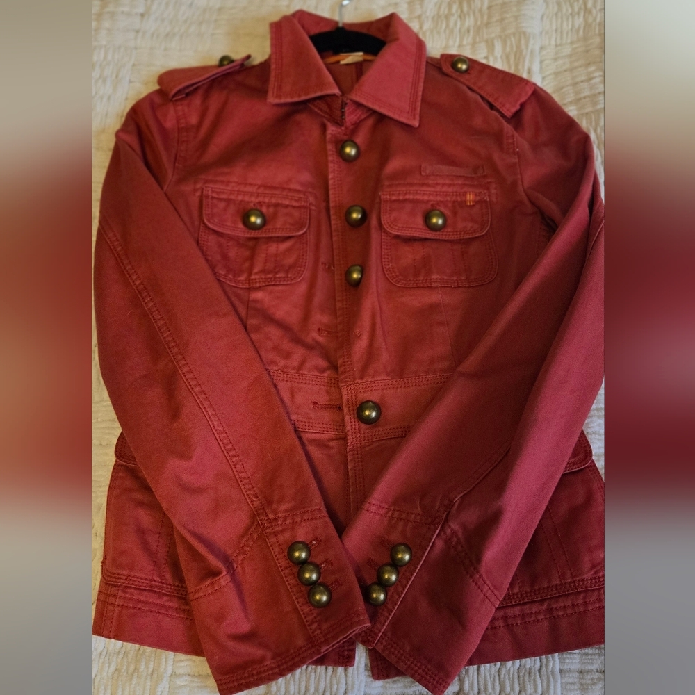 J. Crew Women's Deep Red Utility Jacket